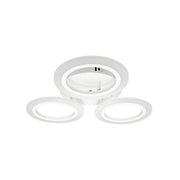 Żyrandol LED CRINA, 24W, 3 okręgi, światło neutralne, biały