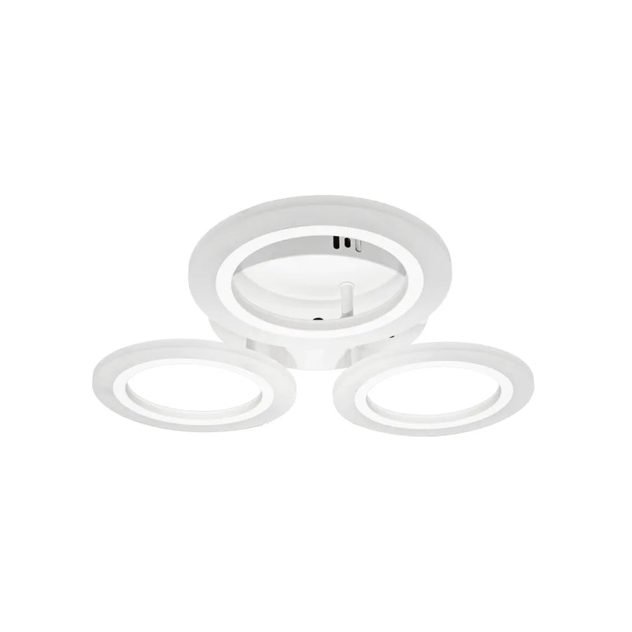 Żyrandol LED CRINA, 24W, 3 okręgi, światło neutralne, biały
