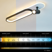 Żyrandol LED FISSO Camilla z regulowanym reflektorkiem, 49 W, zimne/ciepłe/neutralne światło, błyszczące złoto