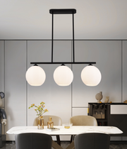 Żyrandol podwieszany LM520/3BK, 3XE27, 59*20*25, Czarny, Biały, Żelazo, Plexi