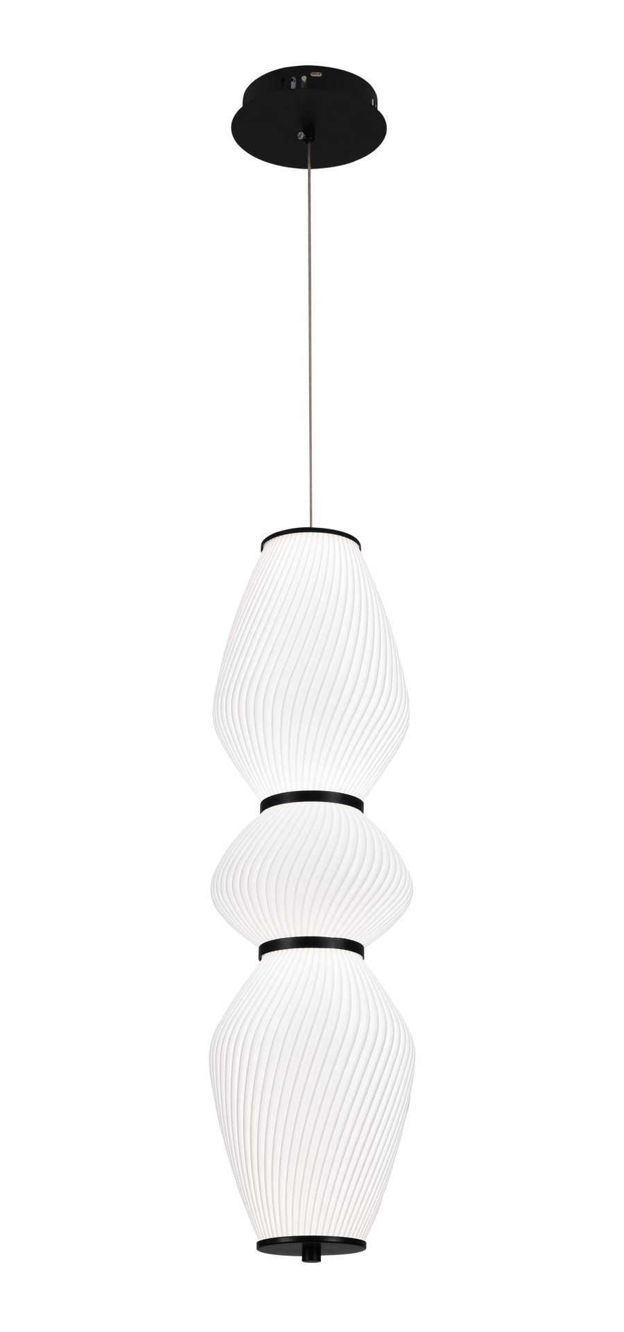 Żyrandol wiszący LT022/3WH, 3xE27, średnica 66 cm, wysokość 16,5 cm, IP20, biały, pleksiglas, żelazo, żarówki nie wchodzą w skład zestawu