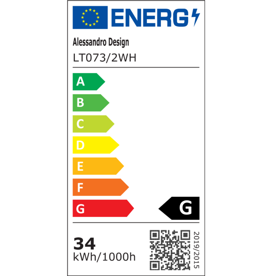 Żyrandol LED z pilotem i kryształem NOVA ROTONDA 34W, 2 koła, światło zimne/ciepłe/neutralne, biały