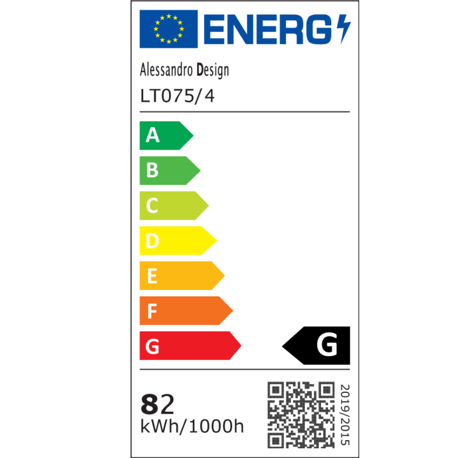 Żyrandol LED z pilotem i kryształem NOVA ROTONDA RGB 82W, 4 koła, światło zimne/ciepłe/neutralne, możliwość ściemniania