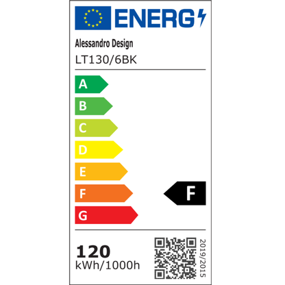 Żyrandol LED z pilotem ELLA 120W, 6 kwadratów, światło zimne/ciepłe/neutralne, możliwość przyciemniania, czarny, metal i akryl