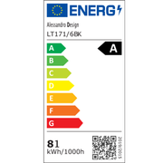 Żyrandol LED z pilotem LINEX, 63W, 6 elementów, liniowy, światło zimne/ciepłe/neutralne, możliwość przyciemniania, czarny