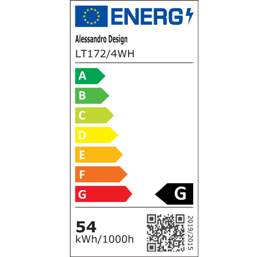Żyrandol LED GIO ze zdalnym sterowaniem, 54W, 4 elementy, światło zimne/zimne/neutralne, możliwość przyciemniania, biały