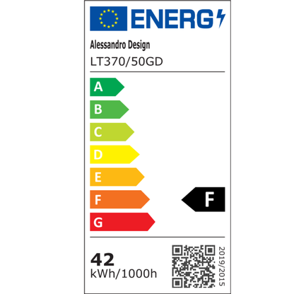 Żyrandol LED FAUSTO II, 42W, światło zimne/ciepłe/neutralne, regulowana wysokość, złoty