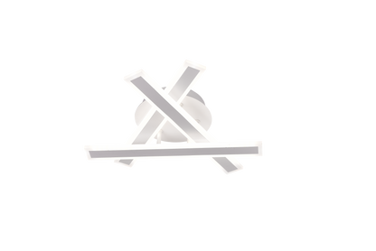 Żyrandol LED z pilotem LT755/3WH, 62,2W, 40*5,5*10, IP20, światło zimne/ciepłe/neutralne, możliwość przyciemniania, biały, żelazo, pleksiglas