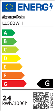 Żyrandol LED VERTEX Matrix, nakładające się diamenty, metalowe ramki, 24W, 2 diamenty, światło zimne/ciepłe/neutralne 3000K/4000K/6000K, biały