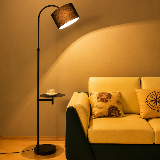 Lampa BELANO, 1 x E27, Metal, Czarna