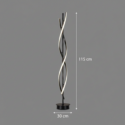 Lampa LED Upsilon, 27W, 3000K/4000K/6000K, Metal i Akryl, Czarna
