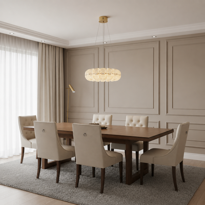 Żyrandol kryształowy MAYON Magno, 60x60cm, 3000K/4000K/6000K, 160W, metal i akryl, złoty