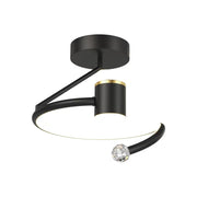 Żyrandol LED, 34 W, średnica 24 cm, światło zimne/ciepłe/neutralne, czarny Domyślny tytuł Alessandro Design