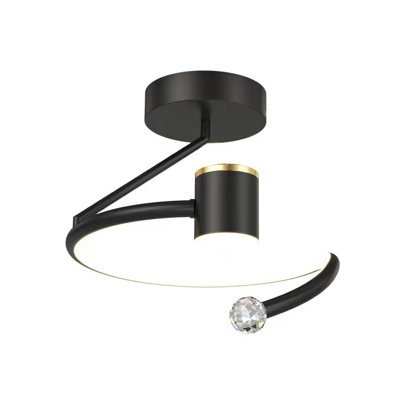 Żyrandol LED, 34 W, średnica 24 cm, światło zimne/ciepłe/neutralne, czarny Domyślny tytuł Alessandro Design