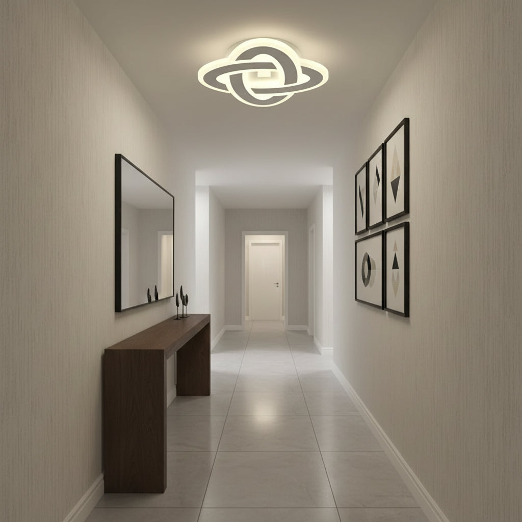 Żyrandol LED CRINELLA 45W, średnica 23cm, światło zimne/ciepłe/neutralne, biały żyrandol LED domyślny tytuł Alessandro Design