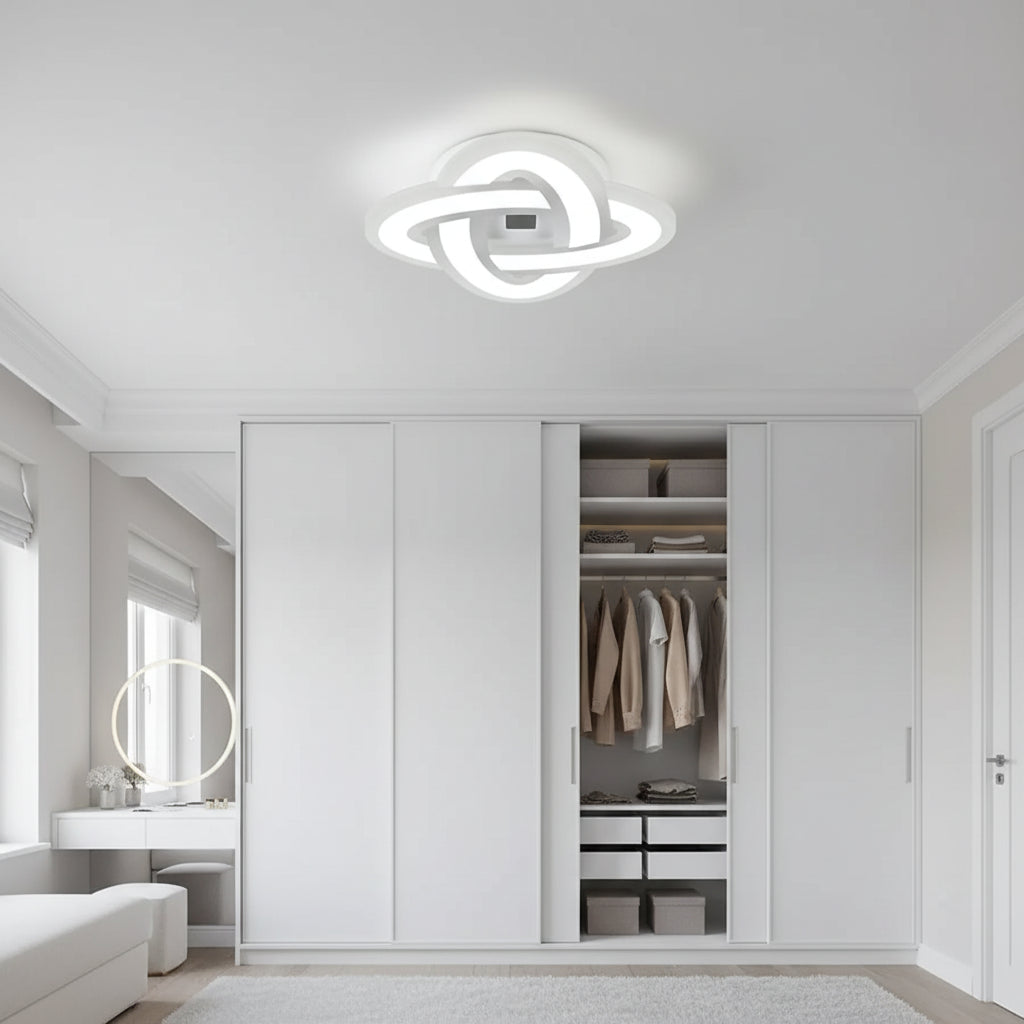 Żyrandol LED CRINELLA 45W, średnica 23cm, światło zimne/ciepłe/neutralne, biały żyrandol LED domyślny tytuł Alessandro Design