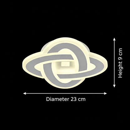Żyrandol LED CRINELLA 45W, średnica 23cm, światło zimne/ciepłe/neutralne, biały żyrandol LED domyślny tytuł Alessandro Design