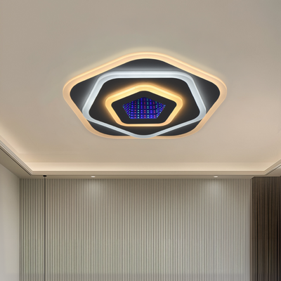 Żyrandol LED NEXA 3D 39W, średnica 23cm, światło zimne/ciepłe/neutralne, biały