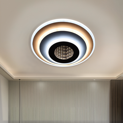 Żyrandol LED NEXA ROTUND 3D 39W, Światło Zimne/Ciepłe/Neutralne, Biały