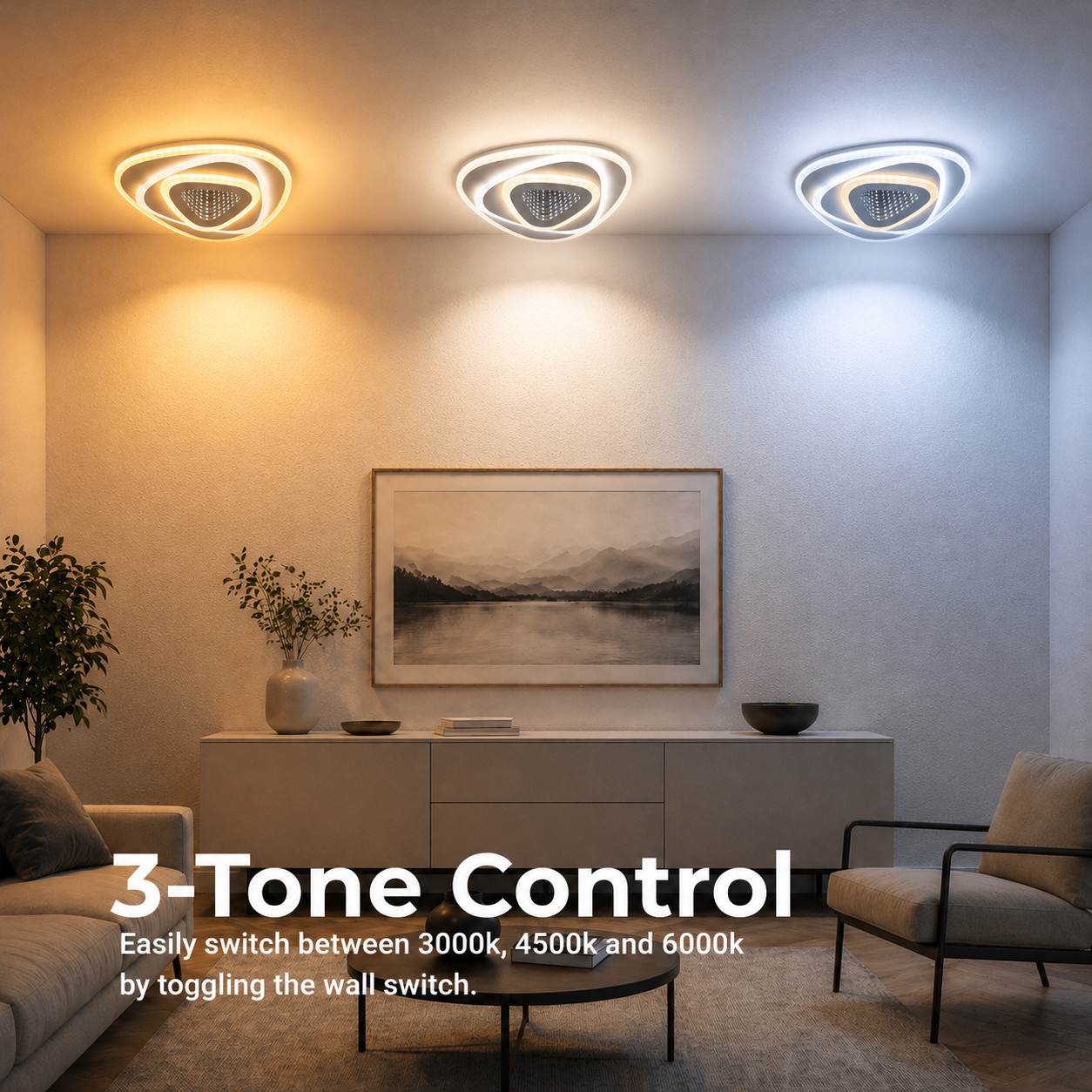 Żyrandol LED NEXA Trójkąt 3D 40W, Biały, Światło Zimne/Ciepłe/Neutralne Żyrandole LED Domyślny tytuł Alessandro Design
