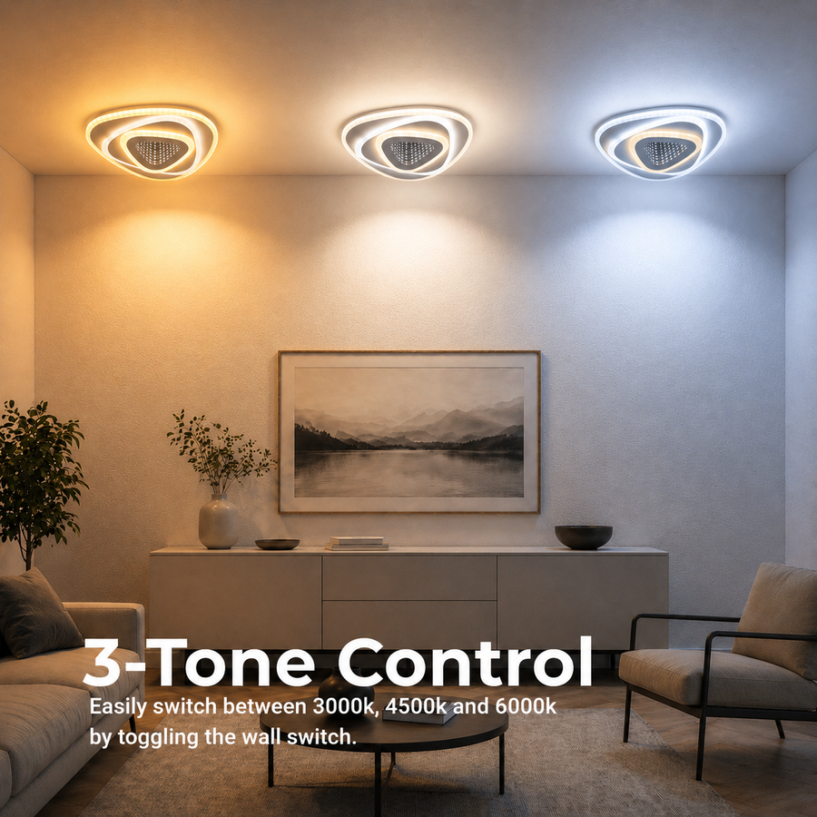 Żyrandol LED NEXA Trójkąt 3D 40W, Biały, Światło Zimne/Ciepłe/Neutralne Żyrandole LED Domyślny tytuł Alessandro Design