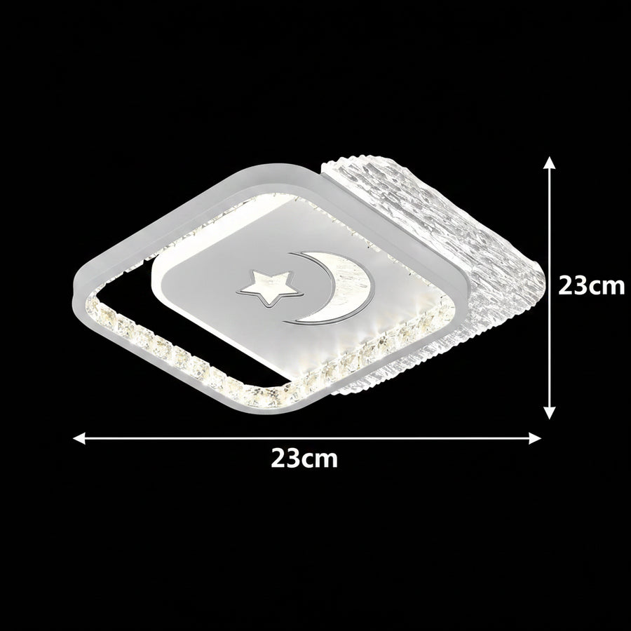 Żyrandol LED PERU 38W, 2 kwadraty, światło zimne/ciepłe/neutralne, białe żyrandole LED Domyślny tytuł Alessandro Design