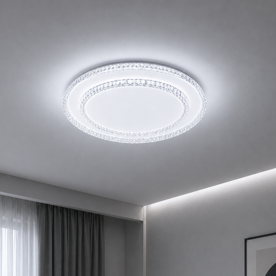 Żyrandol LED QIKIQTAALUK Petito, 20 W, średnica 26 cm, światło ciepłe/neutralne/zimne, biały