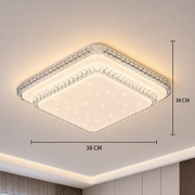 Żyrandol LED QIKIQTAALUK, 40W, 38 x 38 cm, światło ciepłe/neutralne/zimne, biały