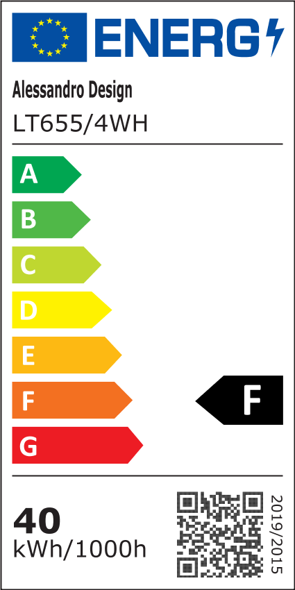 Żyrandol LED z pilotem ANADYR 40W, 4 elementy, światło zimne/ciepłe/neutralne, możliwość przyciemniania, biały
