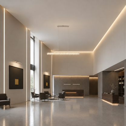 Żyrandol LED KANGNING ze zdalnym sterowaniem, 3000K/4000K/6000K, 120W, metal i akryl, biały