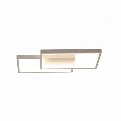 Żyrandol LED z pilotem LANDYN 37W, 2 kwadraty, światło zimne/ciepłe/neutralne, możliwość przyciemniania, biały Żyrandol LED z pilotem Domyślny tytuł Alessandro Design