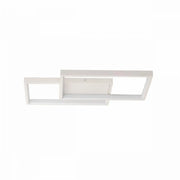 Żyrandol LED z pilotem LANDYN 37W, 2 kwadraty, światło zimne/ciepłe/neutralne, możliwość przyciemniania, biały Żyrandol LED z pilotem Domyślny tytuł Alessandro Design