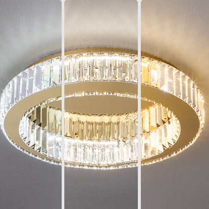 Żyrandol LED z pilotem i kryształem VERTUS 18W, 30cm, Okrąg, Światło zimne/ciepłe/Neutralne, Możliwość ściemniania, Chromowany Żyrandol LED z pilotem Domyślny tytuł Alessandro Design