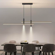 Wiszący żyrandol LED RINA 50W, liniowy, światło zimne/ciepłe/neutralne, czarny, nowoczesne żyrandole z regulacją wysokości Domyślny tytuł Alessandro Design