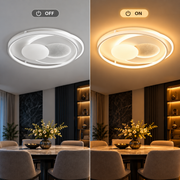 Żyrandol LED z pilotem ASTERA, okrągły kształt, 86 W, światło zimne/ciepłe/neutralne, możliwość przyciemniania, biały