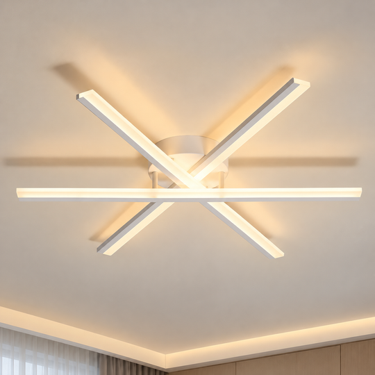 Żyrandol LED z pilotem ZOE, 40W, światło zimne/ciepłe/neutralne, możliwość przyciemniania, biały