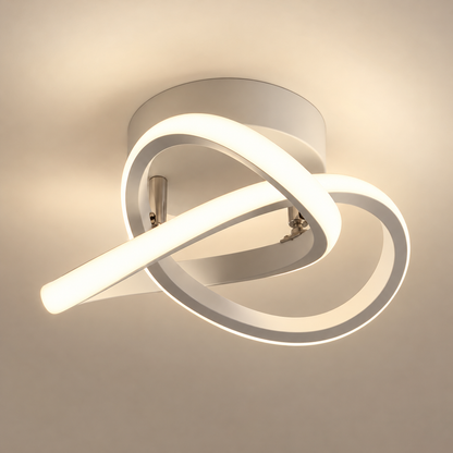 Żyrandol LED VERTEX Flow 24W, średnica 25cm, światło zimne/ciepłe/neutralne, biały
