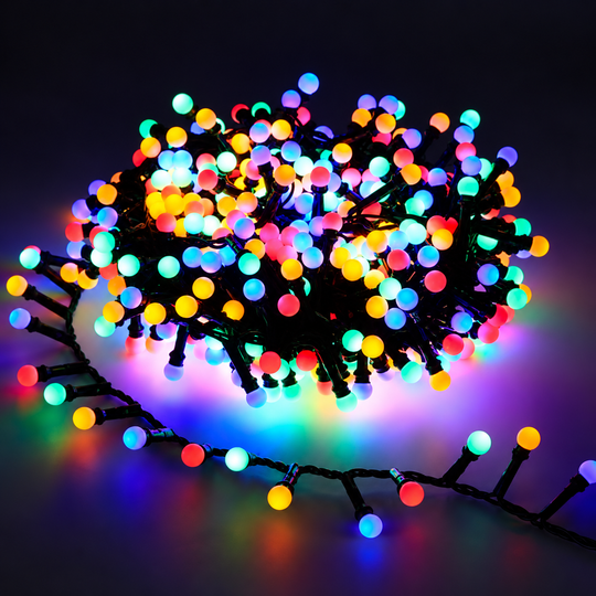Mini Balls Liniowa instalacja świąteczna, światło wielokolorowe, 1000cm, 300 diod LED, IP44