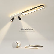 Żyrandol LED z regulowanym projektorem FISSO Camilla 49W, zimne/ciepłe/neutralne światło, czarny