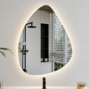 Organiczne lustro LED 60x80cm, zimne światło, system odmgławiania, możliwość przyciemniania