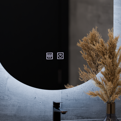 Oglinda LED Ovala, 50X80cm, E14S/50X80, Touch, Sistem Dezaburire Oglinzi Korman E Default Title Alessandro Design