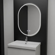 Owalne lustro LED, 60x80cm, Velara Touch, system odmgławiania, ściemniane lustra Korman E Domyślny tytuł Alessandro Design