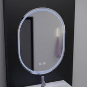 Owalne lustro LED, 60x80cm, Velara Touch, system odmgławiania, ściemniane lustra Korman E Domyślny tytuł Alessandro Design