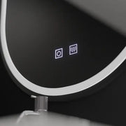 Owalne lustro LED, 60x80cm, Velara Touch, system odmgławiania, ściemniane lustra Korman E Domyślny tytuł Alessandro Design