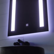 Lustro prostokątne LED, 50x70cm, C206S/50X70 Touch, system odmgławiania, możliwość ściemniania