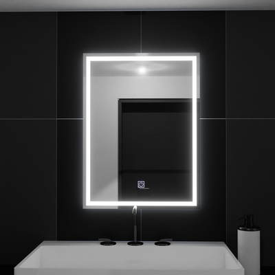 Lustro prostokątne LED, 50x70cm, RAMA Basic Touch