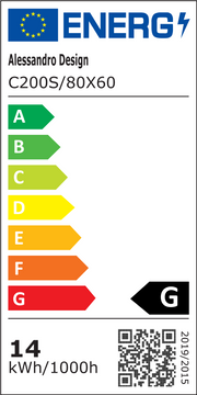 Lustro prostokątne LED, 80x60cm, RAMA Basic Touch