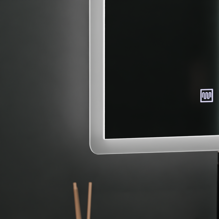 Prostokątne lustro LED, 60x80cm, dotykowy VENERA, system odmgławiania, ściemniane lustra Korman E Domyślny tytuł Alessandro Design