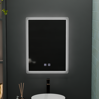 Prostokątne lustro LED, 60x80cm, dotykowy VENERA, system odmgławiania, ściemniane lustra Korman E Domyślny tytuł Alessandro Design