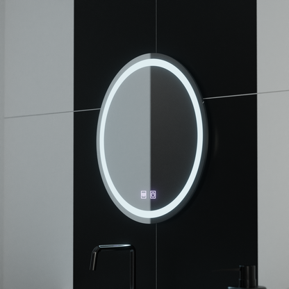 Okrągłe lustro LED 50 cm Lucea Touch Demister System Lustra Korman E Domyślny tytuł Alessandro Design